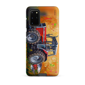 Furrow & Fields Tough case for Samsung® Matte / Samsung Galaxy S20 Plus Massey Ferguson 375 Splash Art | Tough case for Samsung® Quality Farmers Merch