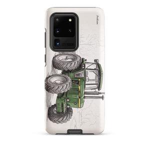 Furrow & Fields Tough case for Samsung® Matte / Samsung Galaxy S20 Ultra John Deere 4350 Pencil Sketch | Tough case for Samsung® Quality Farmers Merch