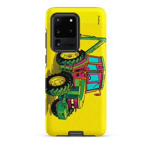 Furrow & Fields Tough case for Samsung® Matte / Samsung Galaxy S20 Ultra John Deere 6910 with Hedge Cutter Pop Art | Tough case for Samsung® Quality Farmers Merch