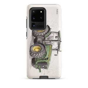 Furrow & Fields Tough case for Samsung® Matte / Samsung Galaxy S20 Ultra John Deere 8345R Pencil Sketch | Tough case for Samsung® Quality Farmers Merch