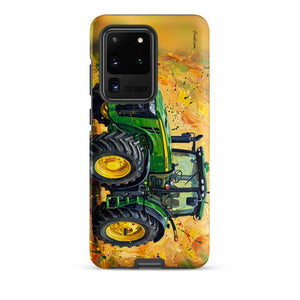 Furrow & Fields Tough case for Samsung® Matte / Samsung Galaxy S20 Ultra John Deere 8345R Splash Art | Tough case for Samsung® Quality Farmers Merch