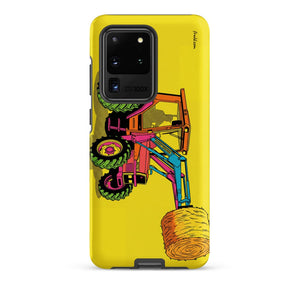 Furrow & Fields Tough case for Samsung® Matte / Samsung Galaxy S20 Ultra Massey Ferguson 3070 Autotronic Pop Art | Tough case for Samsung® Quality Farmers Merch