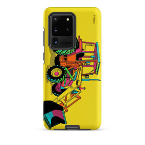 Furrow & Fields Tough case for Samsung® Matte / Samsung Galaxy S20 Ultra Massey Ferguson 50E Pop Art | Tough case for Samsung® Quality Farmers Merch