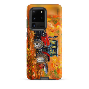 Furrow & Fields Tough case for Samsung® Matte / Samsung Galaxy S20 Ultra Massey Ferguson 6255 Splash Art | Tough case for Samsung® Quality Farmers Merch
