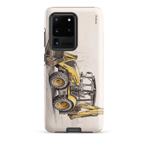 Furrow & Fields Tough case for Samsung® Matte / Samsung Galaxy S20 Ultra Terex 860 Elite Pencil Sketch | Tough case for Samsung® Quality Farmers Merch