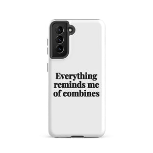 Furrow & Fields Tough case for Samsung® Matte / Samsung Galaxy S21 Everything Reminds Me of Combines | Tough case for Samsung® Quality Farmers Merch
