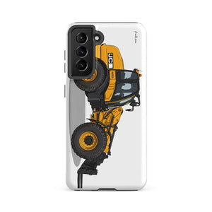 Furrow & Fields Tough case for Samsung® Matte / Samsung Galaxy S21 FE JCB TM420 | Tough case for Samsung® Quality Farmers Merch