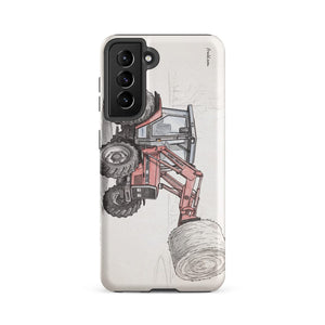 Furrow & Fields Tough case for Samsung® Matte / Samsung Galaxy S21 FE Massey Ferguson 3070 Autotronic Pencil Sketch | Tough case for Samsung® Quality Farmers Merch