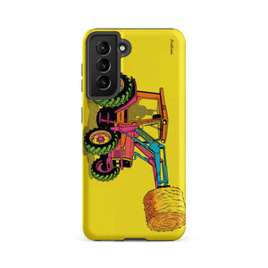 Furrow & Fields Tough case for Samsung® Matte / Samsung Galaxy S21 FE Massey Ferguson 3070 Autotronic Pop Art | Tough case for Samsung® Quality Farmers Merch