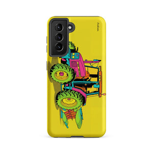 Furrow & Fields Tough case for Samsung® Matte / Samsung Galaxy S21 FE Massey Ferguson 6255 Pop Art | Tough case for Samsung® Quality Farmers Merch