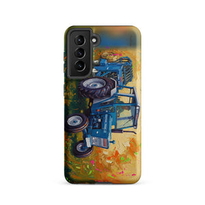 Furrow & Fields Tough case for Samsung® Matte / Samsung Galaxy S21 Ford 7600 Splash Art | Tough case for Samsung® Quality Farmers Merch