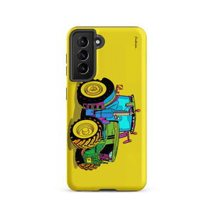 Furrow & Fields Tough case for Samsung® Matte / Samsung Galaxy S21 John Deere 6R 250 Pop Art | Tough case for Samsung® Quality Farmers Merch