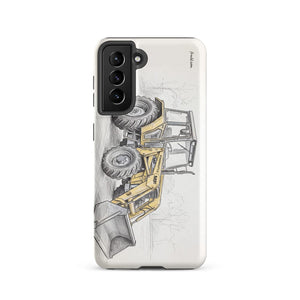 Furrow & Fields Tough case for Samsung® Matte / Samsung Galaxy S21 Massey Ferguson 50E Pencil Sketch | Tough case for Samsung® Quality Farmers Merch