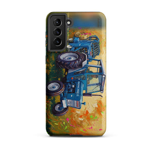 Furrow & Fields Tough case for Samsung® Matte / Samsung Galaxy S21 Plus Ford 7600 Splash Art | Tough case for Samsung® Quality Farmers Merch