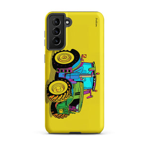 Furrow & Fields Tough case for Samsung® Matte / Samsung Galaxy S21 Plus John Deere 6R 250 Pop Art | Tough case for Samsung® Quality Farmers Merch