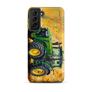 Furrow & Fields Tough case for Samsung® Matte / Samsung Galaxy S21 Plus John Deere 8345R Splash Art | Tough case for Samsung® Quality Farmers Merch