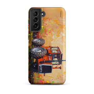 Furrow & Fields Tough case for Samsung® Matte / Samsung Galaxy S21 Plus Massey Ferguson 1200 Splash Art | Tough case for Samsung® Quality Farmers Merch