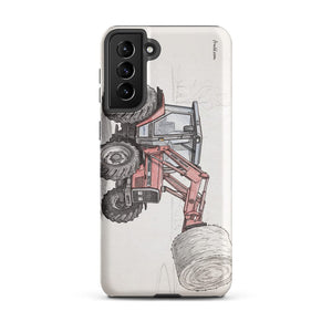 Furrow & Fields Tough case for Samsung® Matte / Samsung Galaxy S21 Plus Massey Ferguson 3070 Autotronic Pencil Sketch | Tough case for Samsung® Quality Farmers Merch
