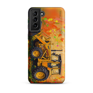 Furrow & Fields Tough case for Samsung® Matte / Samsung Galaxy S21 Plus Massey Ferguson 50E Splash Art | Tough case for Samsung® Quality Farmers Merch