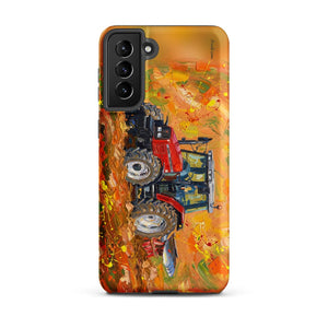 Furrow & Fields Tough case for Samsung® Matte / Samsung Galaxy S21 Plus Massey Ferguson 6255 Splash Art | Tough case for Samsung® Quality Farmers Merch