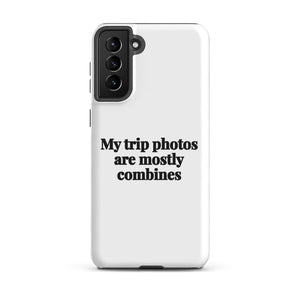 Furrow & Fields Tough case for Samsung® Matte / Samsung Galaxy S21 Plus My Trip Photos Are Mostly Combines | Tough case for Samsung® Quality Farmers Merch