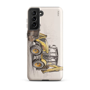 Furrow & Fields Tough case for Samsung® Matte / Samsung Galaxy S21 Plus Terex 860 Elite Pencil Sketch | Tough case for Samsung® Quality Farmers Merch
