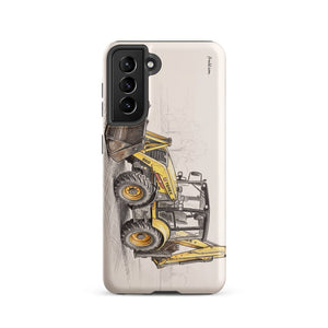 Furrow & Fields Tough case for Samsung® Matte / Samsung Galaxy S21 Terex 860 Elite Pencil Sketch | Tough case for Samsung® Quality Farmers Merch