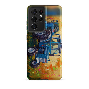 Furrow & Fields Tough case for Samsung® Matte / Samsung Galaxy S21 Ultra Ford 7600 Splash Art | Tough case for Samsung® Quality Farmers Merch