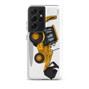 Furrow & Fields Tough case for Samsung® Matte / Samsung Galaxy S21 Ultra JCB 3CX Sitemaster SRS | Tough case for Samsung® Quality Farmers Merch