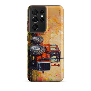 Furrow & Fields Tough case for Samsung® Matte / Samsung Galaxy S21 Ultra Massey Ferguson 1200 Splash Art | Tough case for Samsung® Quality Farmers Merch