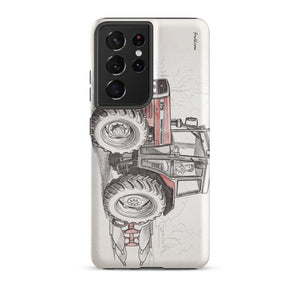 Furrow & Fields Tough case for Samsung® Matte / Samsung Galaxy S21 Ultra Massey Ferguson 375 Pencil Sketch | Tough case for Samsung® Quality Farmers Merch