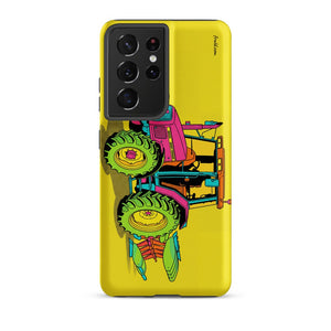 Furrow & Fields Tough case for Samsung® Matte / Samsung Galaxy S21 Ultra Massey Ferguson 6255 Pop Art | Tough case for Samsung® Quality Farmers Merch