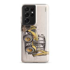 Furrow & Fields Tough case for Samsung® Matte / Samsung Galaxy S21 Ultra Terex 860 Elite Pencil Sketch | Tough case for Samsung® Quality Farmers Merch