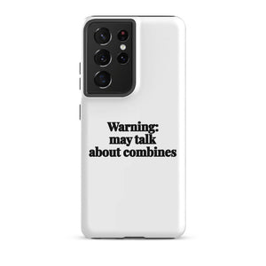 Furrow & Fields Tough case for Samsung® Matte / Samsung Galaxy S21 Ultra Warning: May Talk About Combines | Tough case for Samsung® Quality Farmers Merch