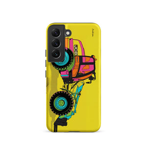 Furrow & Fields Tough case for Samsung® Matte / Samsung Galaxy S22 JCB TM420 Pop Art | Tough case for Samsung® Quality Farmers Merch