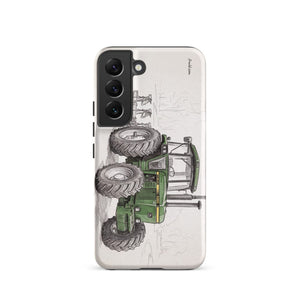 Furrow & Fields Tough case for Samsung® Matte / Samsung Galaxy S22 John Deere 4350 Pencil Sketch | Tough case for Samsung® Quality Farmers Merch