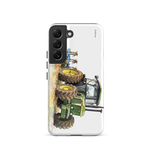 Furrow & Fields Tough case for Samsung® Matte / Samsung Galaxy S22 John Deere 4350 Watercolor | Tough case for Samsung® Quality Farmers Merch