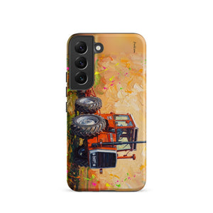 Furrow & Fields Tough case for Samsung® Matte / Samsung Galaxy S22 Massey Ferguson 1200 Splash Art | Tough case for Samsung® Quality Farmers Merch