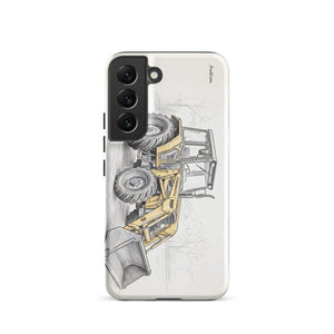 Furrow & Fields Tough case for Samsung® Matte / Samsung Galaxy S22 Massey Ferguson 50E Pencil Sketch | Tough case for Samsung® Quality Farmers Merch