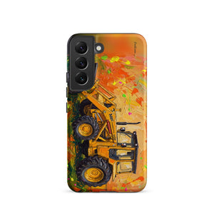 Furrow & Fields Tough case for Samsung® Matte / Samsung Galaxy S22 Massey Ferguson 50E Splash Art | Tough case for Samsung® Quality Farmers Merch