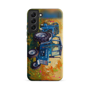 Furrow & Fields Tough case for Samsung® Matte / Samsung Galaxy S22 Plus Ford 7600 Splash Art | Tough case for Samsung® Quality Farmers Merch