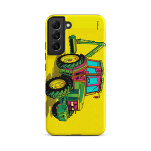 Furrow & Fields Tough case for Samsung® Matte / Samsung Galaxy S22 Plus John Deere 6910 with Hedge Cutter Pop Art | Tough case for Samsung® Quality Farmers Merch