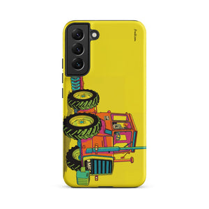 Furrow & Fields Tough case for Samsung® Matte / Samsung Galaxy S22 Plus Massey Ferguson 1200 Pop Art | Tough case for Samsung® Quality Farmers Merch