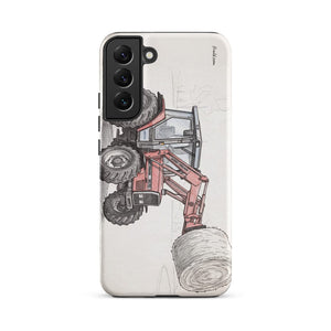 Furrow & Fields Tough case for Samsung® Matte / Samsung Galaxy S22 Plus Massey Ferguson 3070 Autotronic Pencil Sketch | Tough case for Samsung® Quality Farmers Merch