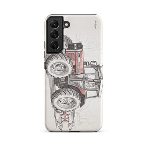 Furrow & Fields Tough case for Samsung® Matte / Samsung Galaxy S22 Plus Massey Ferguson 375 Pencil Sketch | Tough case for Samsung® Quality Farmers Merch