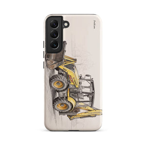 Furrow & Fields Tough case for Samsung® Matte / Samsung Galaxy S22 Plus Terex 860 Elite Pencil Sketch | Tough case for Samsung® Quality Farmers Merch