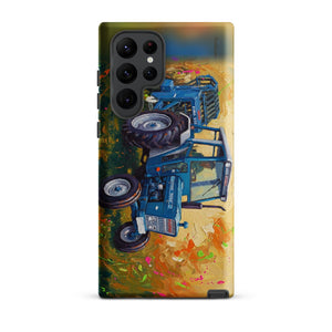 Furrow & Fields Tough case for Samsung® Matte / Samsung Galaxy S22 Ultra Ford 7600 Splash Art | Tough case for Samsung® Quality Farmers Merch