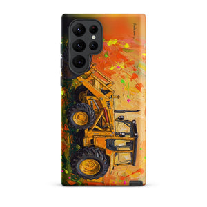 Furrow & Fields Tough case for Samsung® Matte / Samsung Galaxy S22 Ultra Massey Ferguson 50E Splash Art | Tough case for Samsung® Quality Farmers Merch