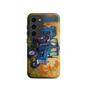 Furrow & Fields Tough case for Samsung® Matte / Samsung Galaxy S23 Ford 7600 Splash Art | Tough case for Samsung® Quality Farmers Merch