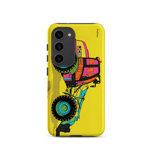 Furrow & Fields Tough case for Samsung® Matte / Samsung Galaxy S23 JCB TM420 Pop Art | Tough case for Samsung® Quality Farmers Merch